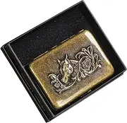 [ARKCHIU] Cigarette Case, Copper Cigarette Case Holder, Regular Size 16 Capacity Brass,One Size