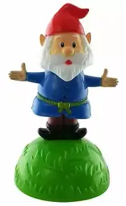 Multi Solar Powered Dancing Summer Spring Flower Gnome Dancer New Free Ship