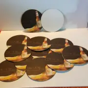 Lot of 12 Singha The Lion of Asia Beer Coasters 3 1/2" Diameter