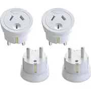 2x Sansai Travel Power Adapter Outlet AU/NZ Socket to Plug Asia EU/Bali/M East
