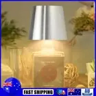 Wireless Bottle Lamp Rechargeable Warm Light & RGB Table Lamp (Silver Plating) A
