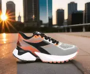 NEW Men's (CHOOSE SZ) DIADORA Mythos Blushield Vigore Running GREY-BLACK-ORANGE