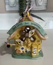 Blue Sky Clayworks BUMBLING BEE BUNGALOW TEA LIGHT CANDLE HOLDER