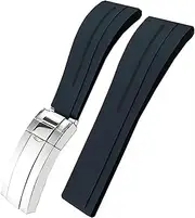 [RAYESS] 20mm Rubber Watchband For Rolex GMT OYSTERFLEX Daytona Submariner DEEPSEA WaterProof Strap