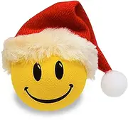 HappyBalls Happy Santa w Hat Car Antenna Topper/Antenna Ball/Mirror Dangler/Desktop Spring Stand Bobble