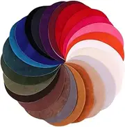 LIFKOME 25Pcs Suede Fabric Oval Patches Kit for DIY Clothing Repair and Decoration Multi Color Applique Accessories for Sweaters Jeans Coats and Jackets