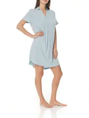 Ladies Gingerlilly PJS Blue Haze Modal Tee Nightie Pyjamas Norah