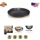 Authentic Korean BBQ Cast Aluminum Grill Pan - Nonstick & Easy Cleanup