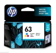 1 Genuine HP 63 Colour Ink Cartridge for HP2130,3630,4650, Envy 4520