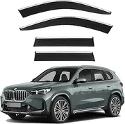 Car Wind Deflectors for BMW X1 MK3-U11 2023-2026, Window Visor Rain Guards Smoke Tinted Weather Deflector Shields for Sun Rain Protection