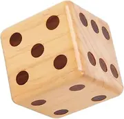 QUMIIRITY 1pc Solid Wood Dice Game Dice for Educational Play and Entertainment for Home School Pub and Parties Random Paint Options