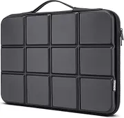 [DOMISO] 15.6 inch Laptop Sleeve with Handle Protective Shockproof Waterproof EVA Case for 16" MacBook Pro/Max M2 M1 2019-2023,15"-16" HP Asus Lenovo Laptop,Dell XPS 15, Black