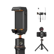 K&F Concept Tripod Mount Adapter Holder, Adjustable Clamp for iPhone/Samsung, iPad, Surface and More