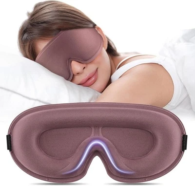 Sleep Mask for Side Sleeper, Complete Light Blocking 3D Sleeping Eye Mask, Soft