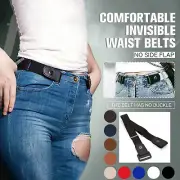 Buckle-free Elastic Invisible Belt For Jeans No Bulge Waist Belts