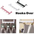 Traceless Over Door Hook 5 Hooks Towel Hanger Storage Hanger Coat Rack