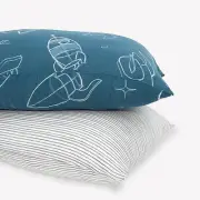 Standard Pillowcase 2 Pack | Super Soft & Breathable Muslin Fabric | Snug