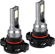 X AUTOHAUX H16 Fog Lights Bulbs Bulb 80W Power 12 Sequential LED 3030SMD Chips Auto LED Car Driving Running Lamp Aluminum White (Set of 2)