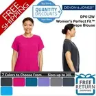 Devon & Jones Women Perfect Fit Crepe Blouse flattering Up To 3XL DP612W