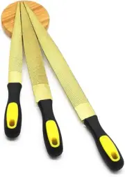 YCAMMIN Golden Wood Rasp File Set 6",8" and 10" Wood Rasp with Packing Bags, ...