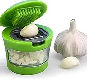 Manual Garlic Slicer,Garlic Cutter Grater Mini Portable ABS Stainless Steel Garlic Press Chopper Slicer Hand Presser Grinder Crusher kitchen gadgets
