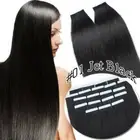 CLEARANCE Stick Tape In Russian Human Hair Extensions Real Remy Skin Weft 8"-24"