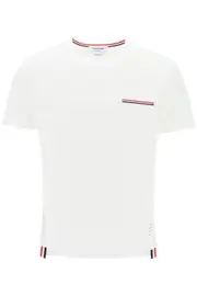 [THOM BROWNE] THOM BROWNE rwb pocket t-shirt 2 White