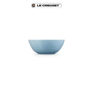 【Le Creuset】瓷器早餐穀片碗16cm(海岸藍-無盒)