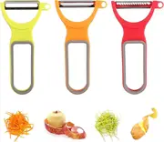 General design 3 packs of vegetable peelers apple peelers carrot peelers y peelers serrated peelers Julienne peelers peeler set