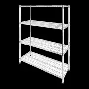 Modular Wire Storage Shelf 1500 x 600 x 1800mm Steel Shelving