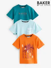 Baker by Ted Baker Graphic Print T-Shirts 3 Pack (AJ7223) | $69 - $83
