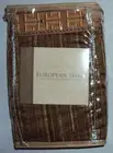 Rose Tree ARDENNES New $60 Reversible Euro Sham European Pillow Case, Brown, NWT