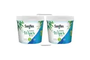 600pc Saniflex Bamboo Material Surface Wipes Bucket Home Kitchen cleaning