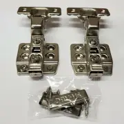 Soft Close, Nickel finish 105-Deg Cabinet Hinge for inset doors, F06C