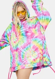 [Club Exx] Prismatic Dream Oversized Hoodie