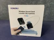 YENDILI Wireless Lavalier Microphone for iPhone Android 2.4G Mini Lapel Mic