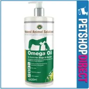 Natural Animal Solutions Omega Oil 3, 6 & 9 for Dogs & Horses 1000ml