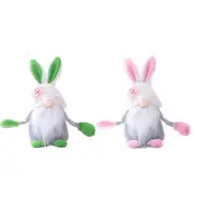 Catzon 2Pcs Easter Plush Bunny Gnome Holiday Gift Home Decoration