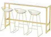 Bar Height Bar Table Entrance Sofa Bar Home Living Room Kitchen Bar Table and Chairs Modern Coffee Shop Milk Tea Shop Bar, Without Chairs Dining Table Coffee Table