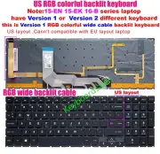 US RGB Colorful Backlit Keyboard For HP Omen 15-EK 15-EN 16-B TPN-Q236 version 1