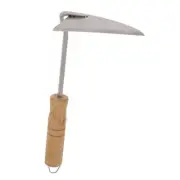 Zenport Garden Hoes 5.25"Hx2.75"Wx9.50"D Wood Handle Weeding Hoe Stainless Steel
