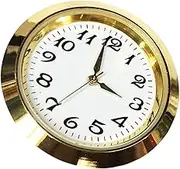 Fenteer Clock Insert for 1-3/8 Inch (35 Mm) Diameter Hole for School Clock Repair, Aureate, as described