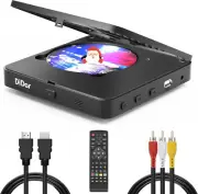 Super Mini Blu-Ray HD DVD for TV, 1080P Blue-Ray Home Theater, Portable with Rem