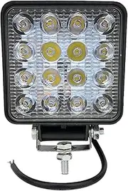 BYBDQKTVEH Led Light Bar 48w Led Bar 16 Led Car Light for 4x4 LED Bar Offroad SUV ATV Tractor Boat Trucks Excavator 12V 24V Work Light Compatible with Barra Work Light(1 pcs)