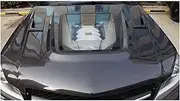 Body Kit Carbon Fiber Engine Hood Cover Assembly Compatible for Benz C-Class W204 C63amg 2007-14 Upgrade Car Accessories(for 11-14)