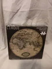ROBERT FREDERICK “CIRQUE” Circular 1000 Piece Jigsaw Puzzle World Map NEW SEALED