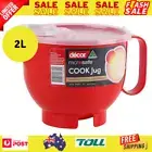 Decor Microwave Microsafe Jug 2L Clear Pitcher BPA Free Food Container Storage