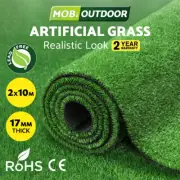 MOBI Artificial Grass Turf Mat 17mm 2Mx10M Synthetic Fake Grass Plant