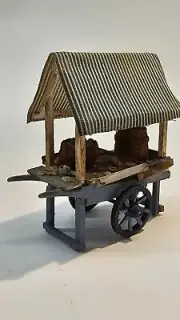 1/24th Dolls House Miniature, Wooden Cart, VG034