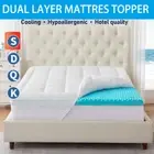 Extra Thick Dual Layer 1000GSM Mattress Topper Protector Memory Foam Matress Pad